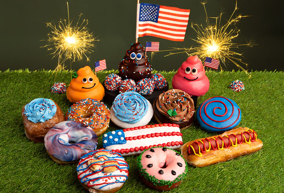 July 4th holiday doughnuts