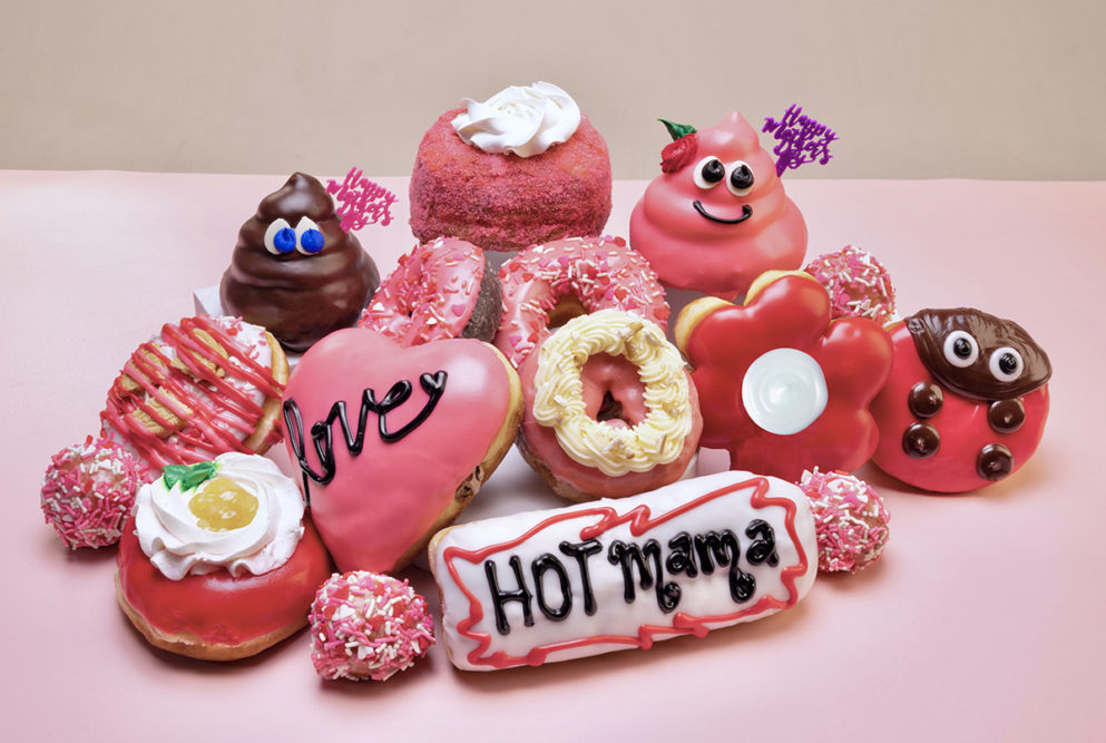 Mother's Day doughnuts frm Pinkbox Doughnuts