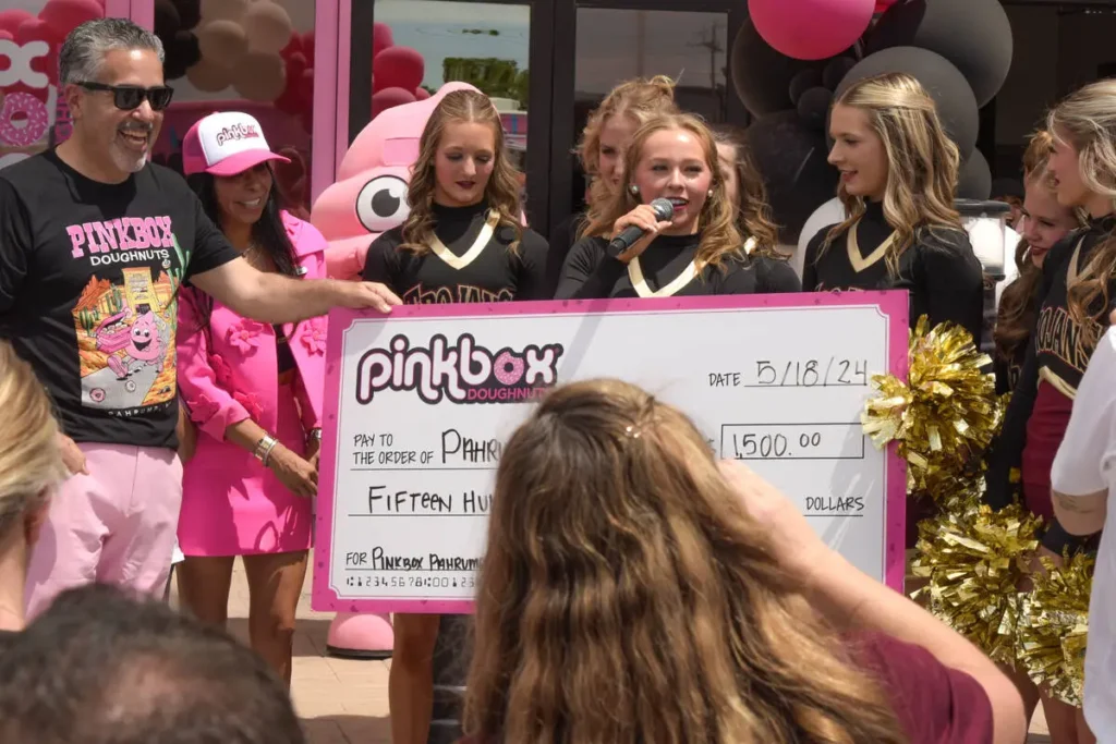 Pinkbox Doughnuts grand opening celebration in Pahrump