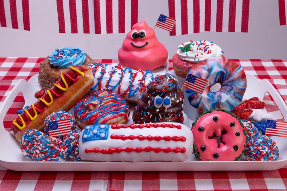 Memorial Day doughnuts from Pinkbox Doughnuts
