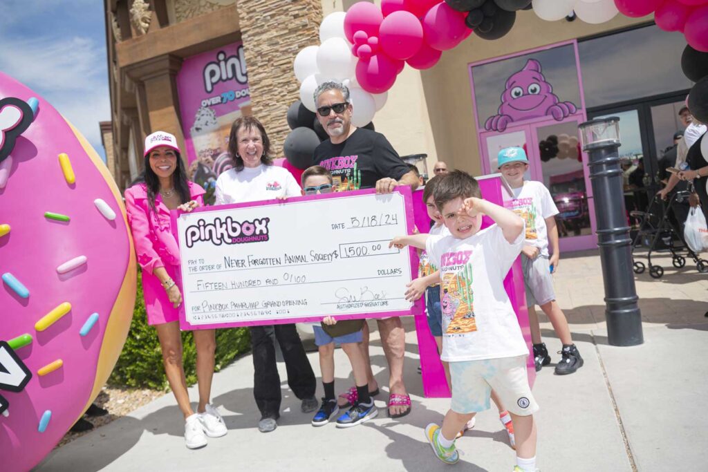 Pinkbox Doughnuts grand opening celebration in Pahrump, NV