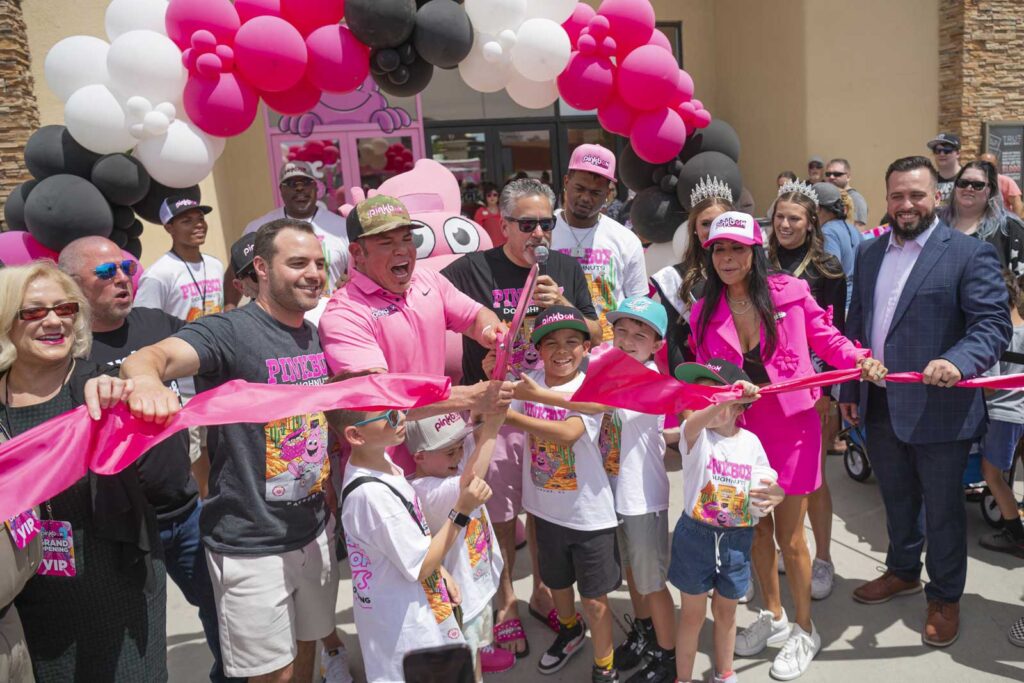 Pinkbox Doughnuts grand opening celebration in Pahrump, NV