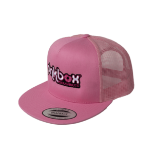 Pinkbox Doughnuts pink trucker hat