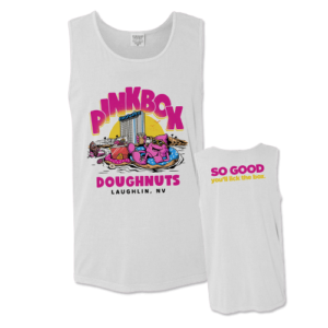 Pinkbox Doughnuts Laughlin limited edition tank top
