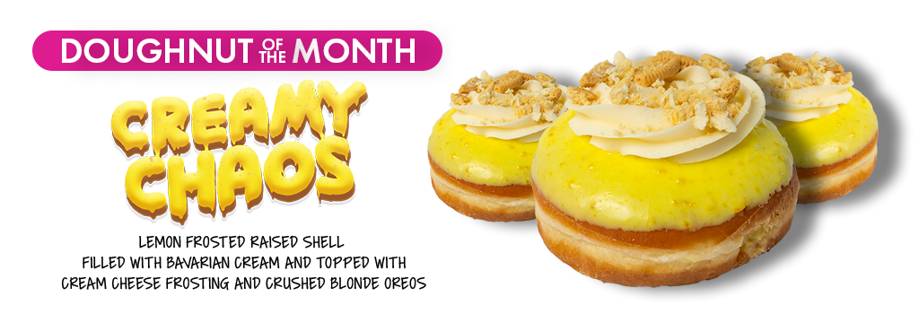 July doughnut of the month graphic